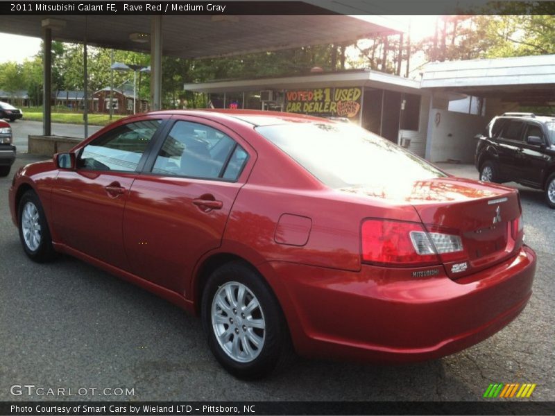 Rave Red / Medium Gray 2011 Mitsubishi Galant FE