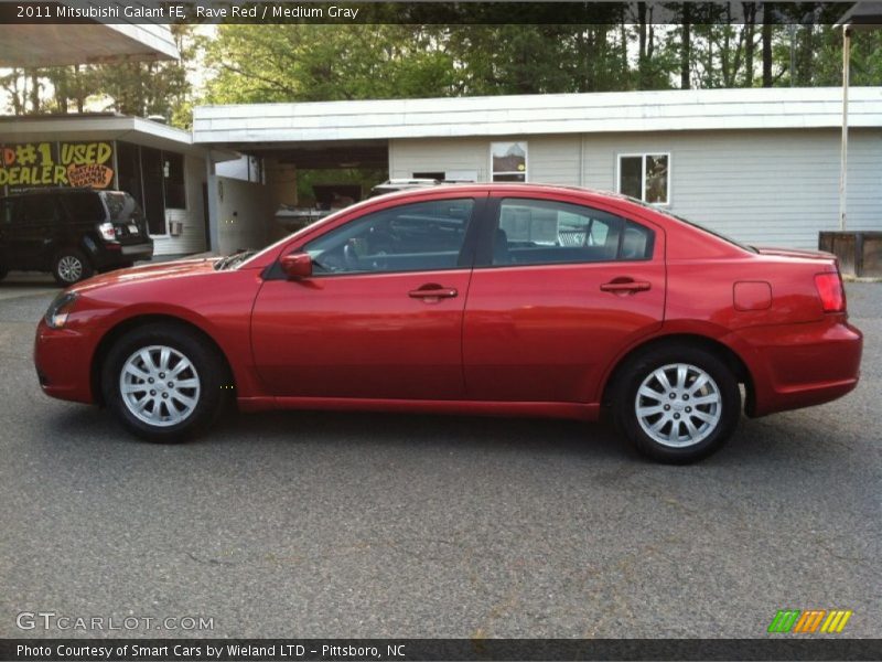 Rave Red / Medium Gray 2011 Mitsubishi Galant FE