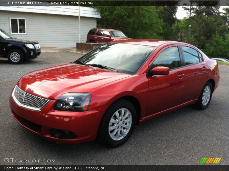 Rave Red / Medium Gray 2011 Mitsubishi Galant FE