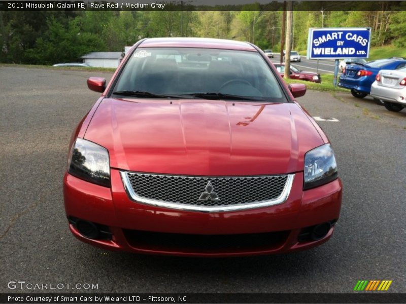 Rave Red / Medium Gray 2011 Mitsubishi Galant FE