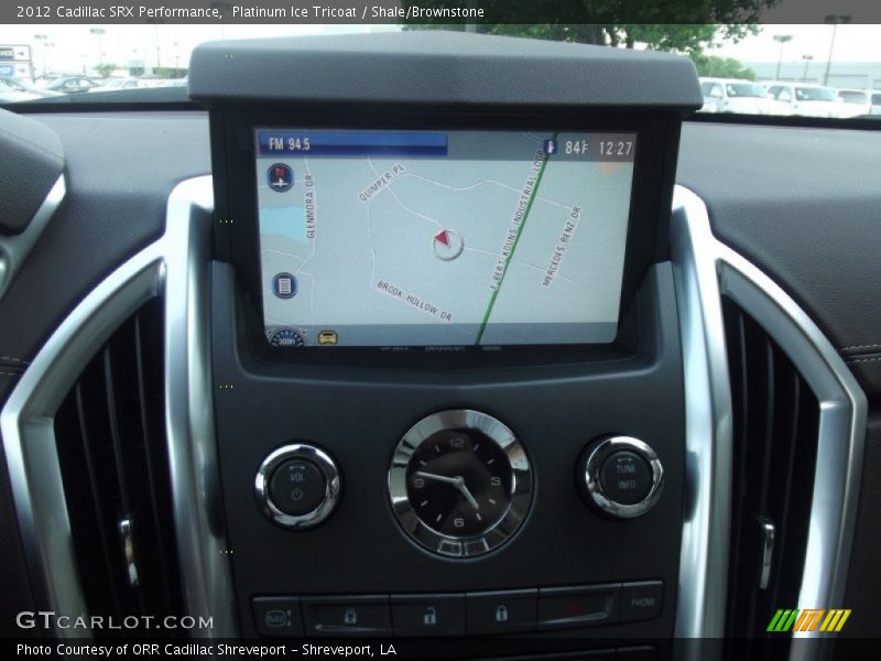 Platinum Ice Tricoat / Shale/Brownstone 2012 Cadillac SRX Performance