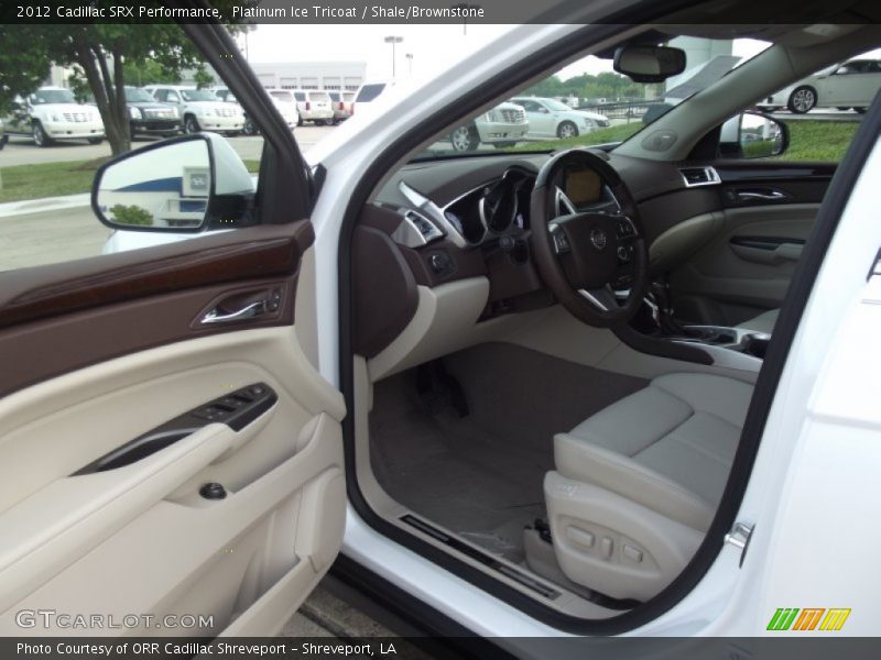 Platinum Ice Tricoat / Shale/Brownstone 2012 Cadillac SRX Performance