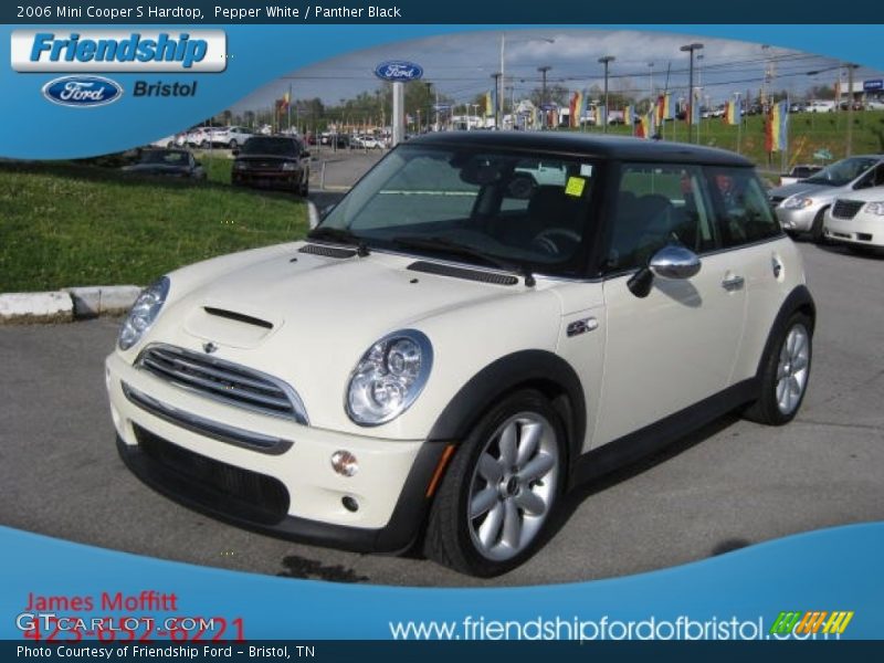 Pepper White / Panther Black 2006 Mini Cooper S Hardtop