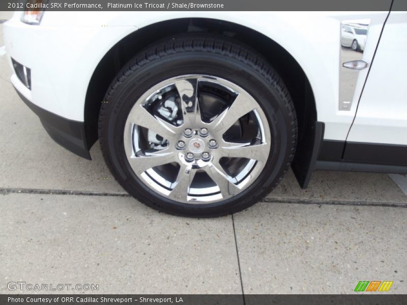 Platinum Ice Tricoat / Shale/Brownstone 2012 Cadillac SRX Performance