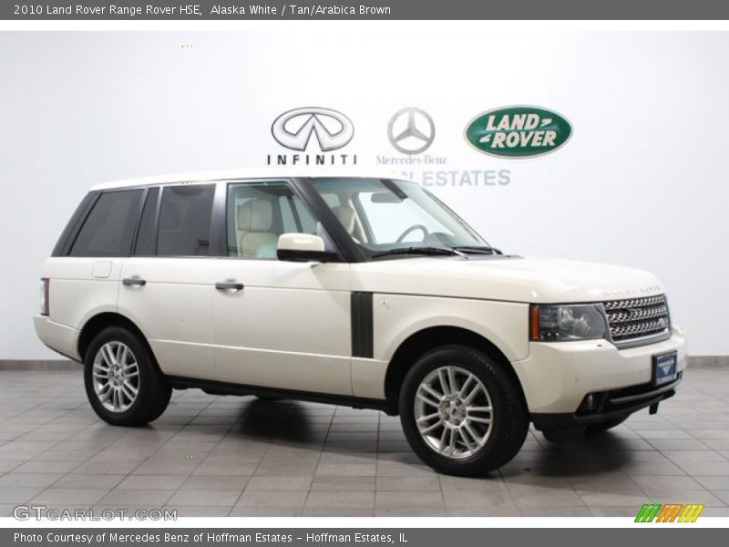 Alaska White / Tan/Arabica Brown 2010 Land Rover Range Rover HSE