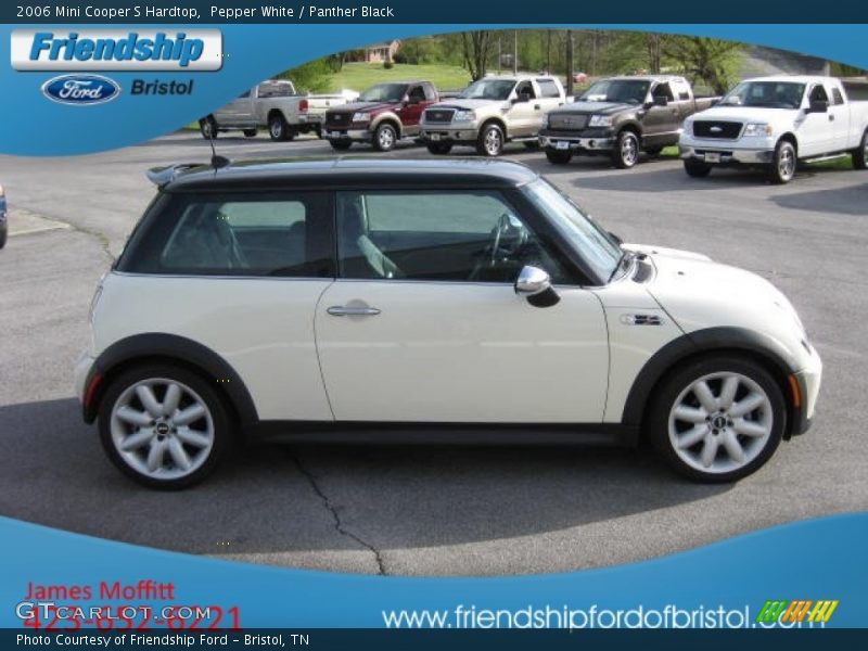 Pepper White / Panther Black 2006 Mini Cooper S Hardtop