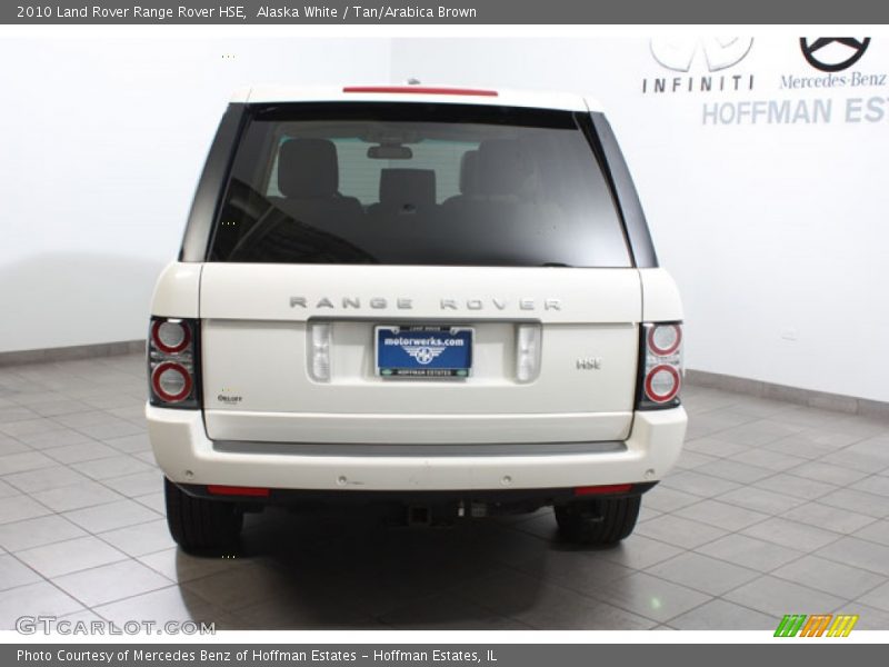 Alaska White / Tan/Arabica Brown 2010 Land Rover Range Rover HSE