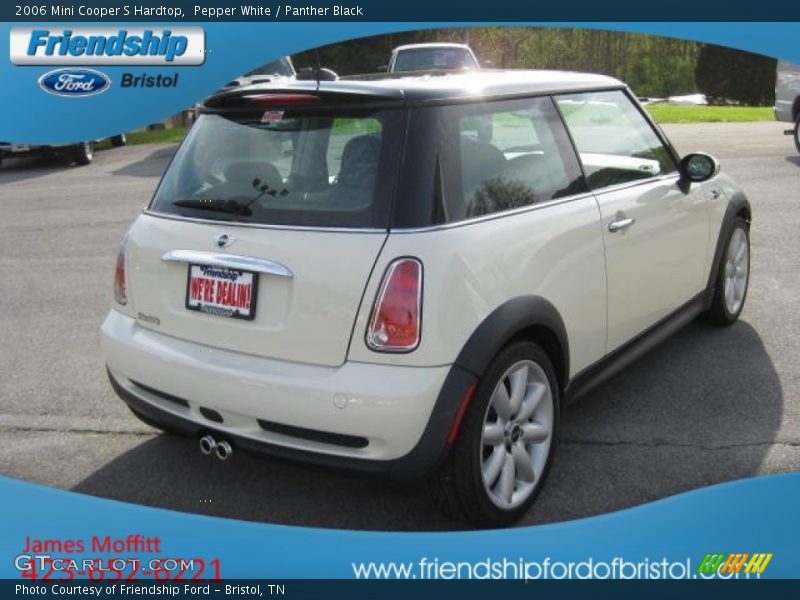 Pepper White / Panther Black 2006 Mini Cooper S Hardtop