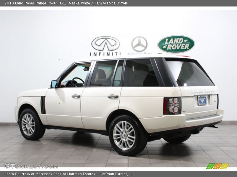 Alaska White / Tan/Arabica Brown 2010 Land Rover Range Rover HSE