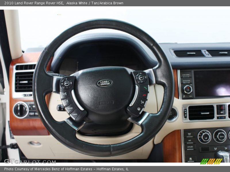 Alaska White / Tan/Arabica Brown 2010 Land Rover Range Rover HSE