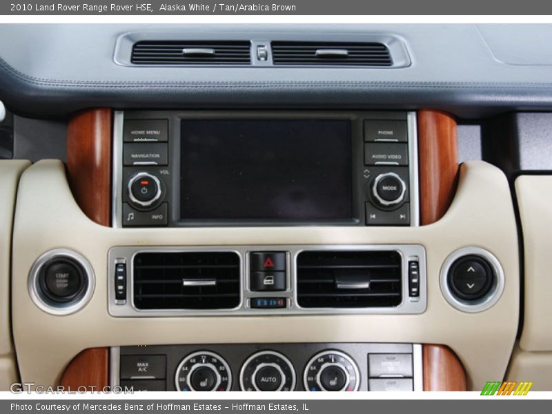 Alaska White / Tan/Arabica Brown 2010 Land Rover Range Rover HSE