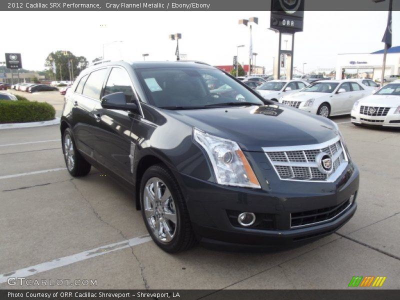 Gray Flannel Metallic / Ebony/Ebony 2012 Cadillac SRX Performance