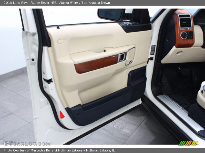 Alaska White / Tan/Arabica Brown 2010 Land Rover Range Rover HSE