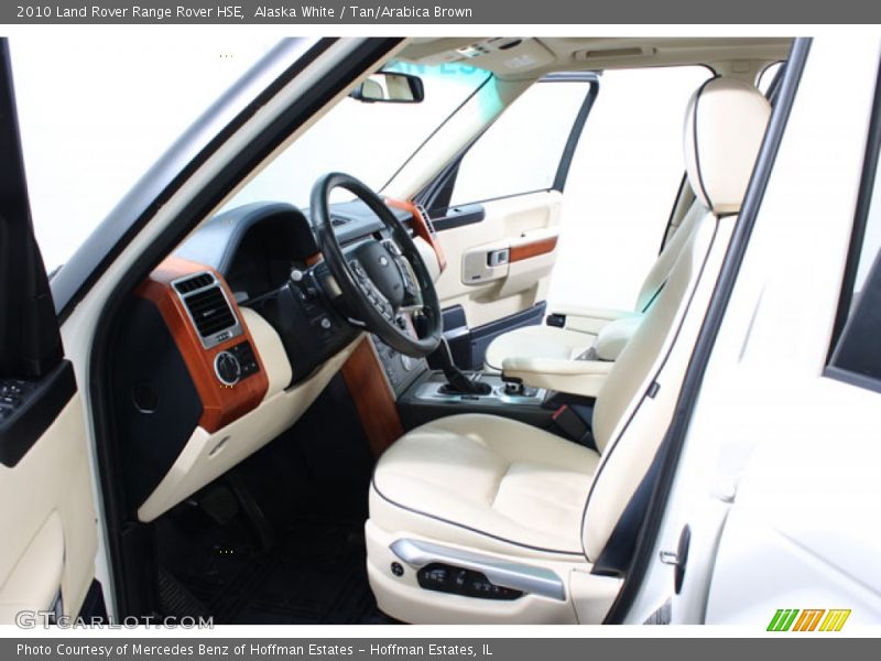 Alaska White / Tan/Arabica Brown 2010 Land Rover Range Rover HSE