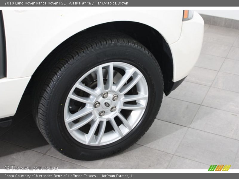 Alaska White / Tan/Arabica Brown 2010 Land Rover Range Rover HSE