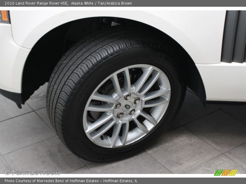 Alaska White / Tan/Arabica Brown 2010 Land Rover Range Rover HSE