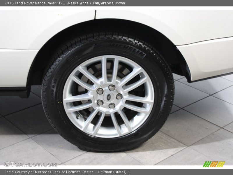 Alaska White / Tan/Arabica Brown 2010 Land Rover Range Rover HSE