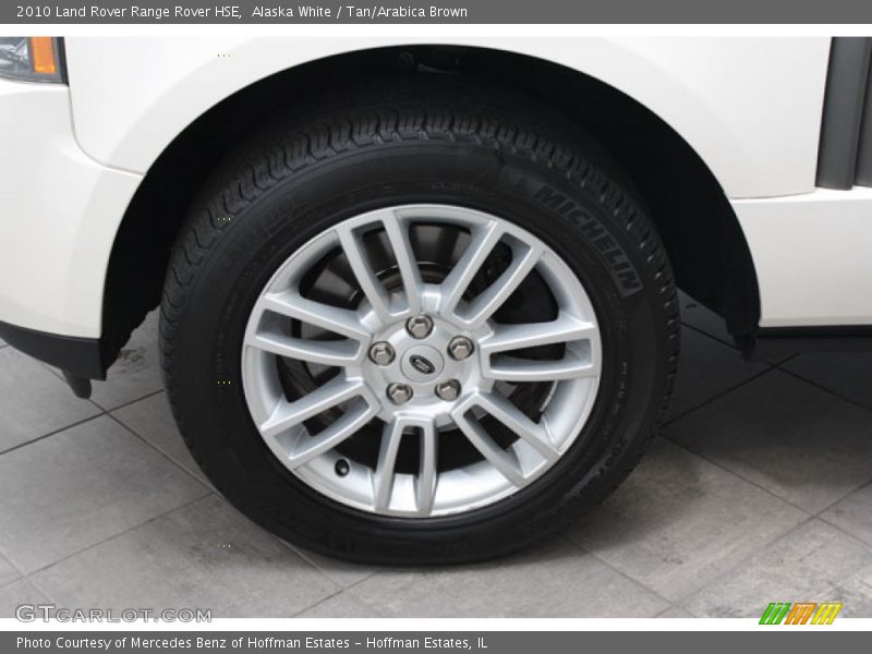 Alaska White / Tan/Arabica Brown 2010 Land Rover Range Rover HSE