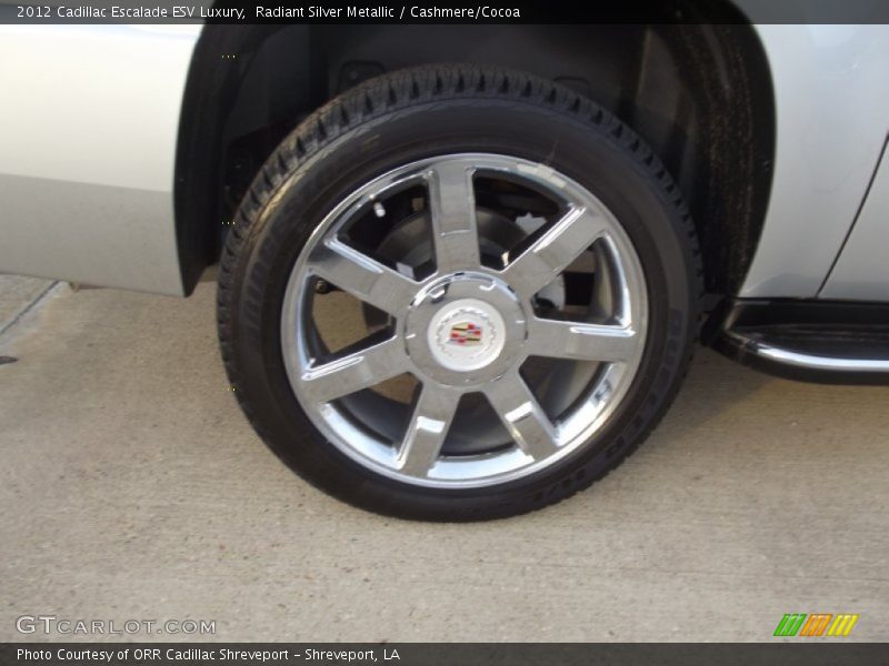 Radiant Silver Metallic / Cashmere/Cocoa 2012 Cadillac Escalade ESV Luxury
