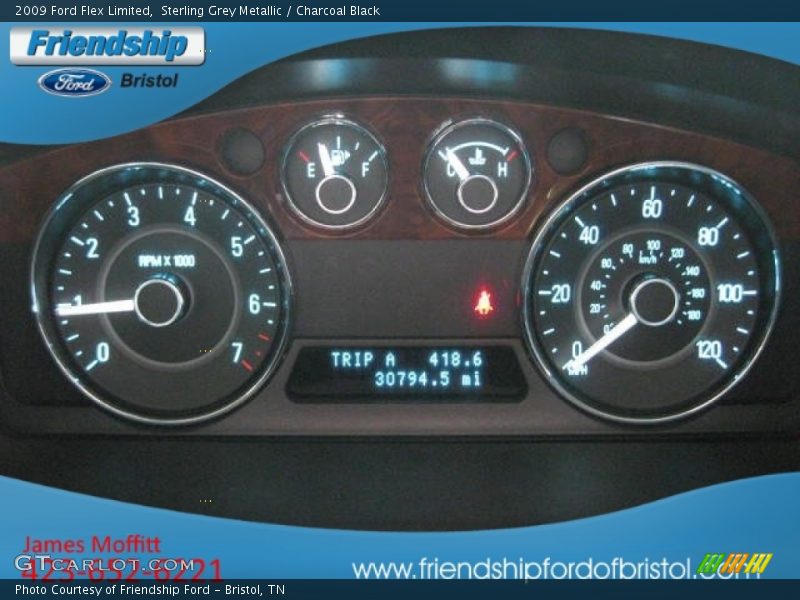 Sterling Grey Metallic / Charcoal Black 2009 Ford Flex Limited