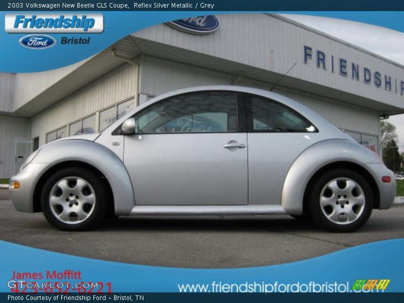 Reflex Silver Metallic / Grey 2003 Volkswagen New Beetle GLS Coupe