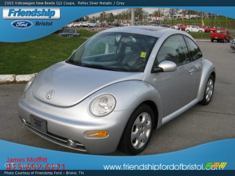 Reflex Silver Metallic / Grey 2003 Volkswagen New Beetle GLS Coupe