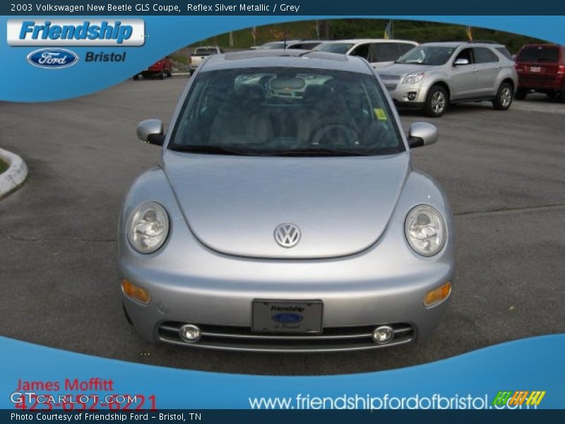 Reflex Silver Metallic / Grey 2003 Volkswagen New Beetle GLS Coupe