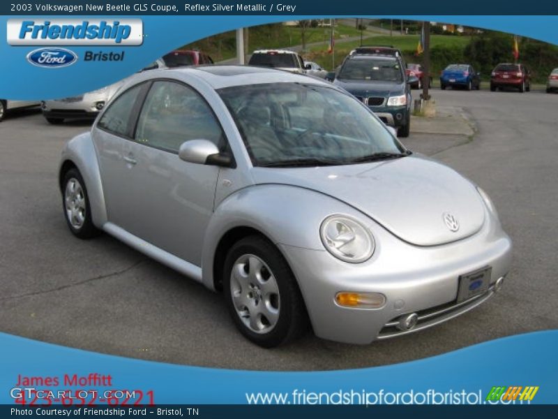 Reflex Silver Metallic / Grey 2003 Volkswagen New Beetle GLS Coupe