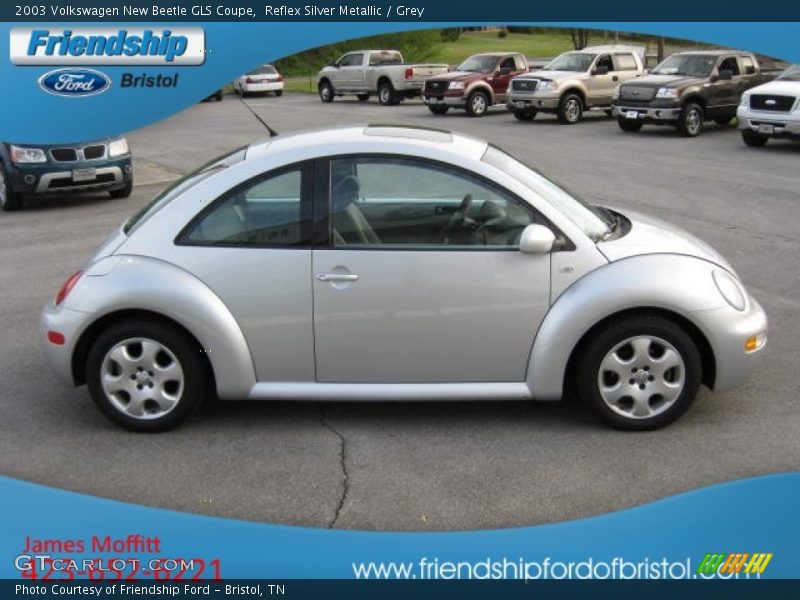 Reflex Silver Metallic / Grey 2003 Volkswagen New Beetle GLS Coupe