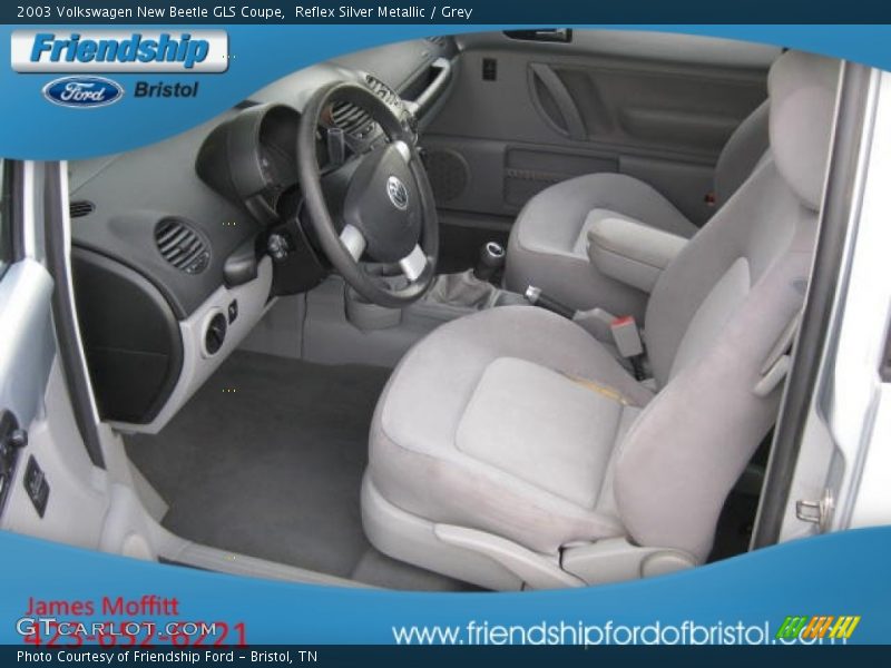 Reflex Silver Metallic / Grey 2003 Volkswagen New Beetle GLS Coupe
