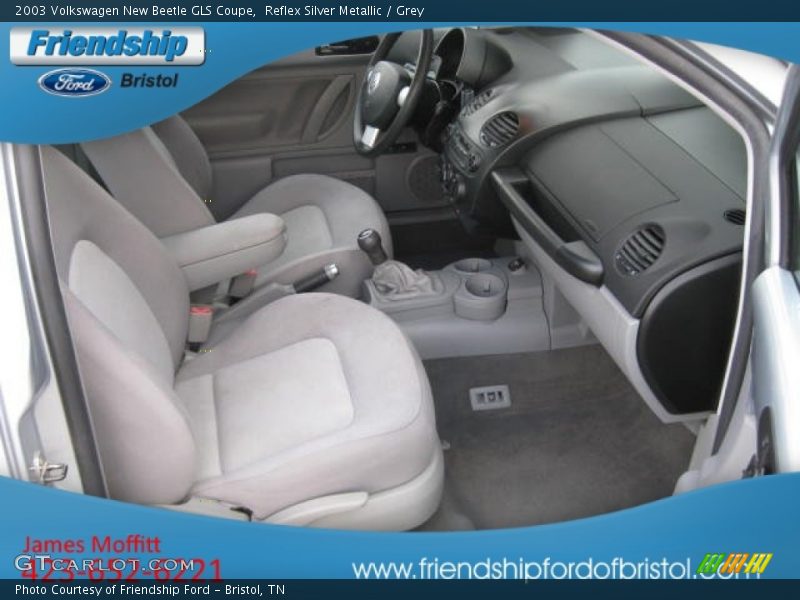 Reflex Silver Metallic / Grey 2003 Volkswagen New Beetle GLS Coupe