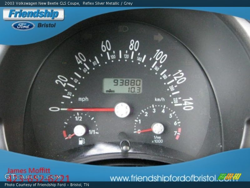 Reflex Silver Metallic / Grey 2003 Volkswagen New Beetle GLS Coupe