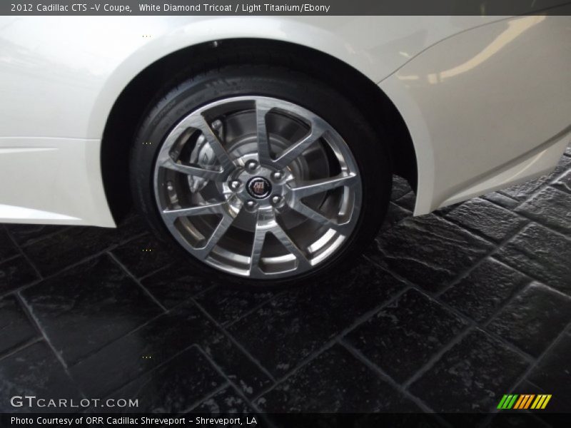 White Diamond Tricoat / Light Titanium/Ebony 2012 Cadillac CTS -V Coupe