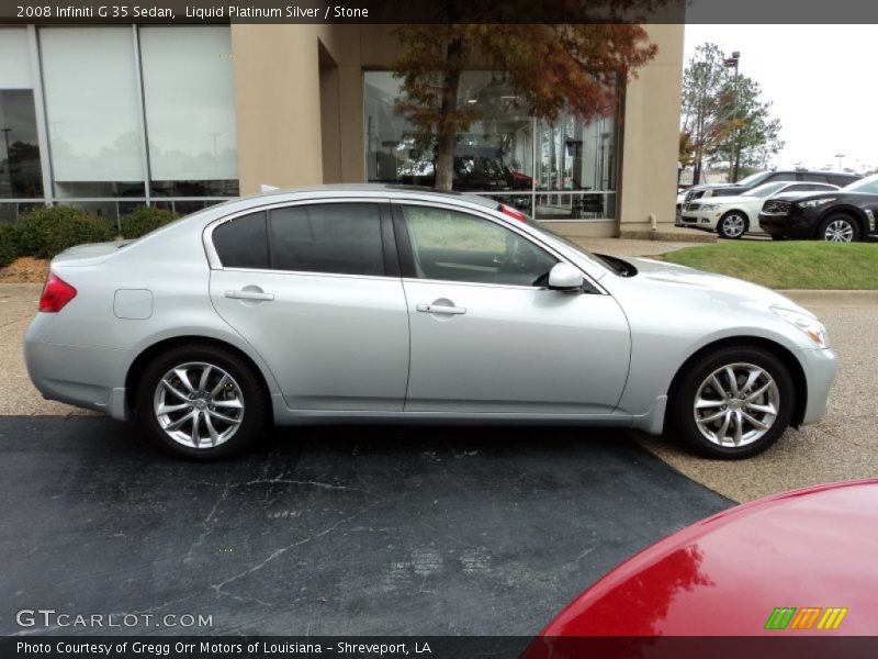 Liquid Platinum Silver / Stone 2008 Infiniti G 35 Sedan