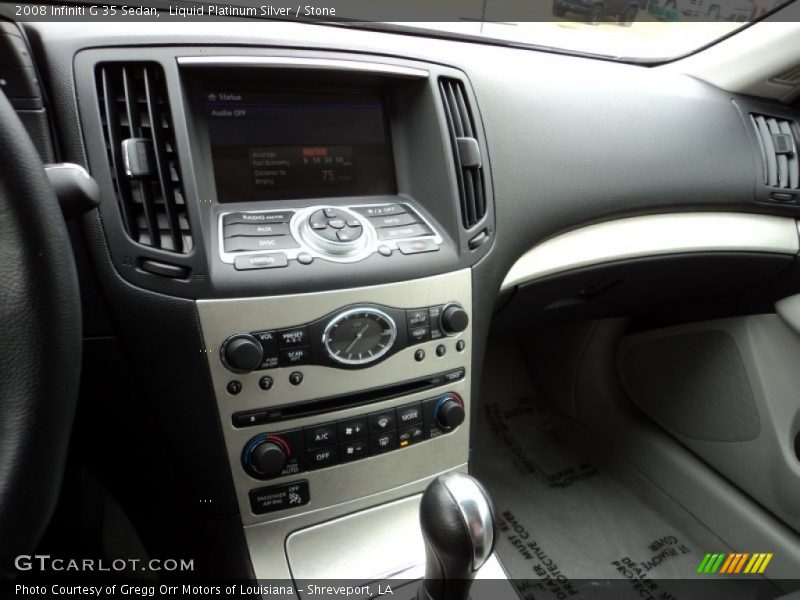 Liquid Platinum Silver / Stone 2008 Infiniti G 35 Sedan