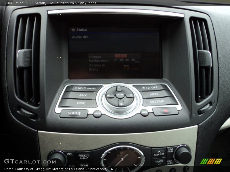 Liquid Platinum Silver / Stone 2008 Infiniti G 35 Sedan