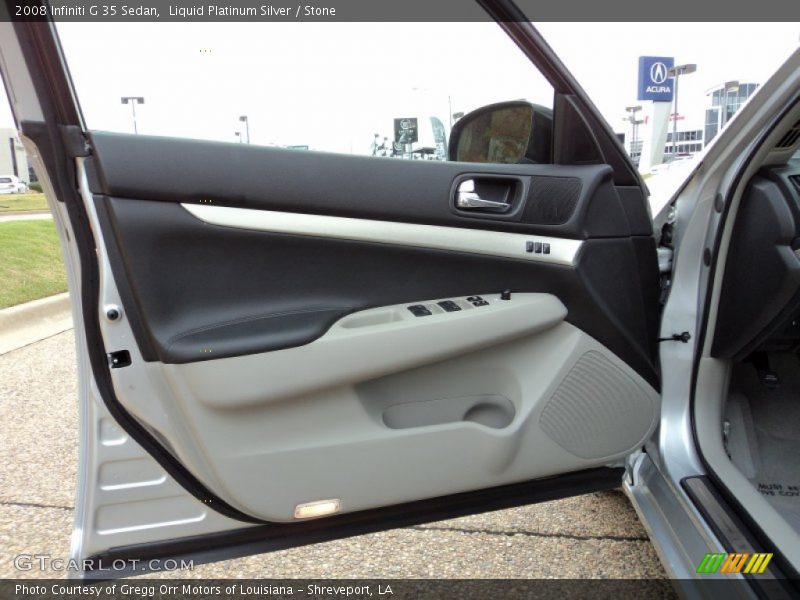 Liquid Platinum Silver / Stone 2008 Infiniti G 35 Sedan