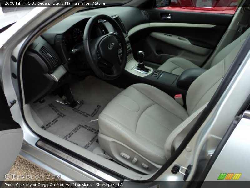 Liquid Platinum Silver / Stone 2008 Infiniti G 35 Sedan