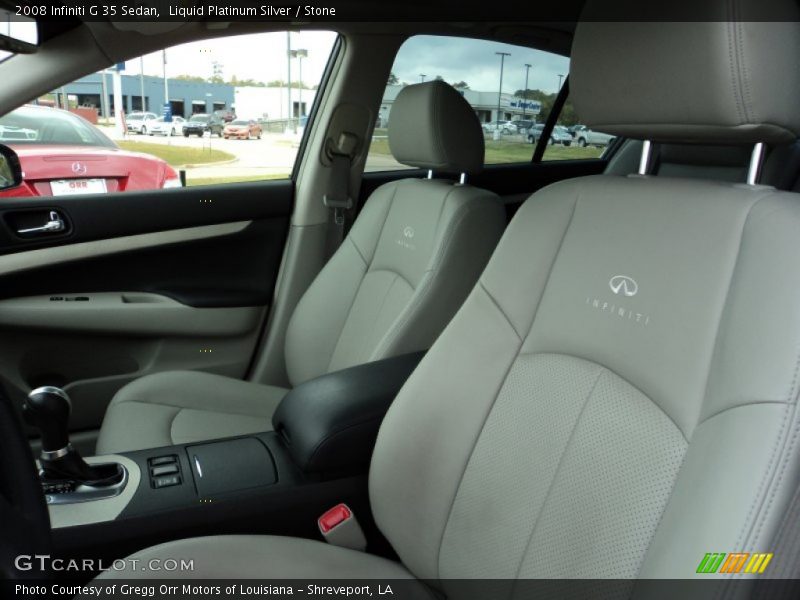 Liquid Platinum Silver / Stone 2008 Infiniti G 35 Sedan