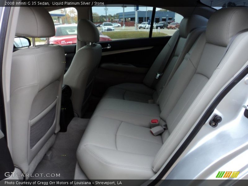 Liquid Platinum Silver / Stone 2008 Infiniti G 35 Sedan