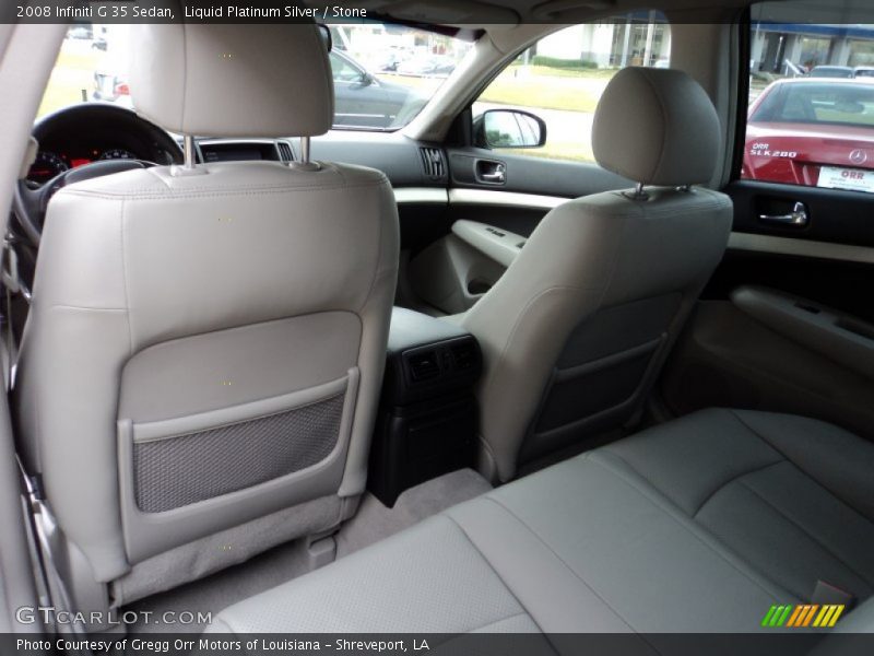 Liquid Platinum Silver / Stone 2008 Infiniti G 35 Sedan