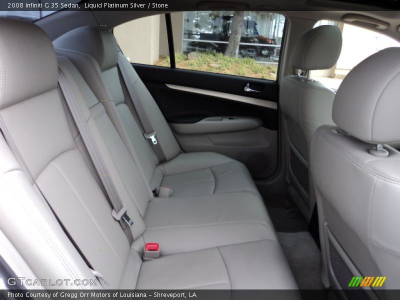 Liquid Platinum Silver / Stone 2008 Infiniti G 35 Sedan