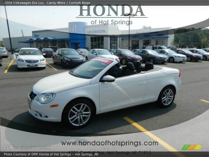Candy White / Cornsilk Beige 2009 Volkswagen Eos Lux