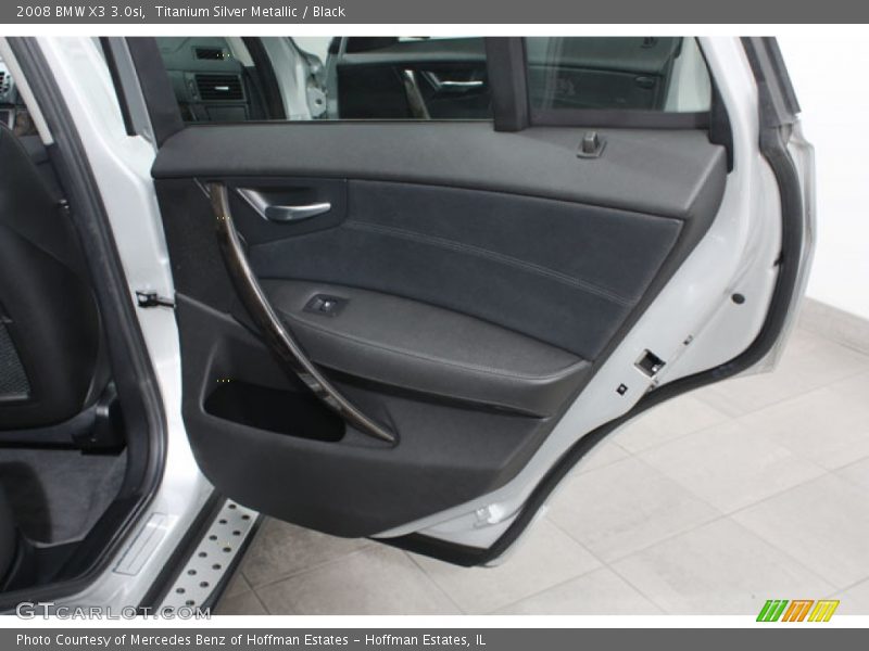 Titanium Silver Metallic / Black 2008 BMW X3 3.0si