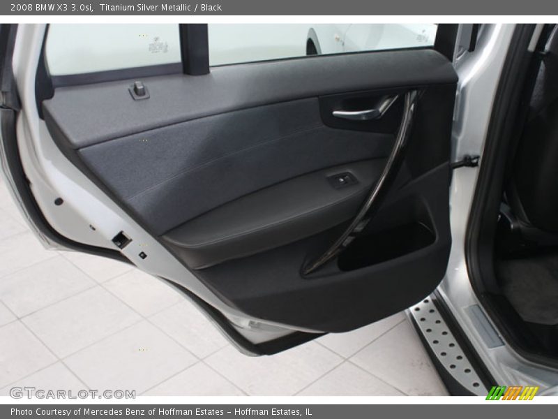 Titanium Silver Metallic / Black 2008 BMW X3 3.0si