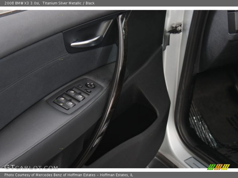 Titanium Silver Metallic / Black 2008 BMW X3 3.0si