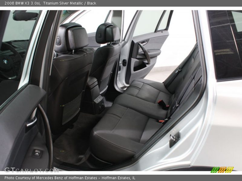 Titanium Silver Metallic / Black 2008 BMW X3 3.0si