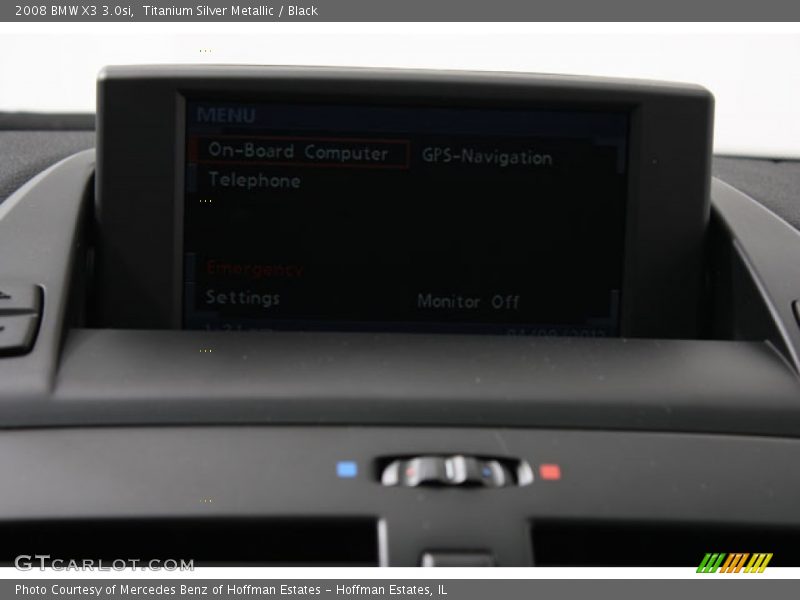 Titanium Silver Metallic / Black 2008 BMW X3 3.0si