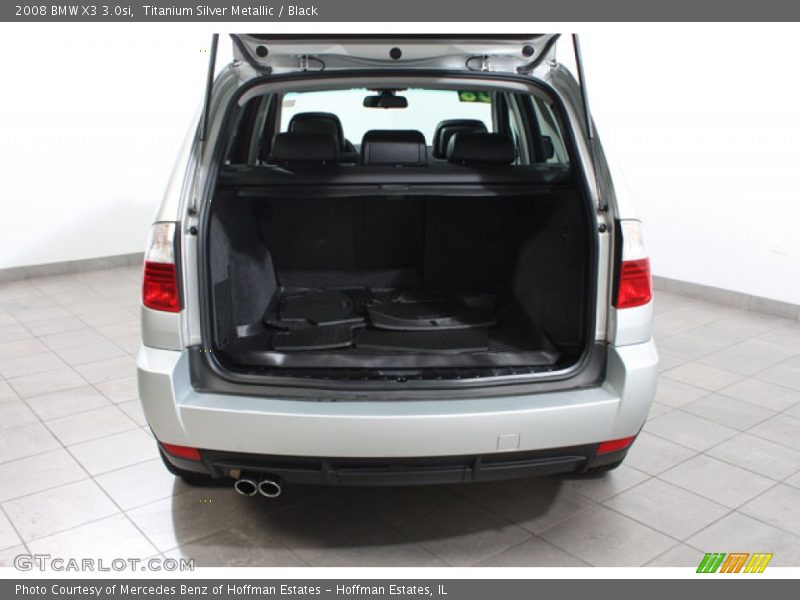 Titanium Silver Metallic / Black 2008 BMW X3 3.0si