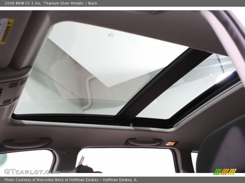 Titanium Silver Metallic / Black 2008 BMW X3 3.0si